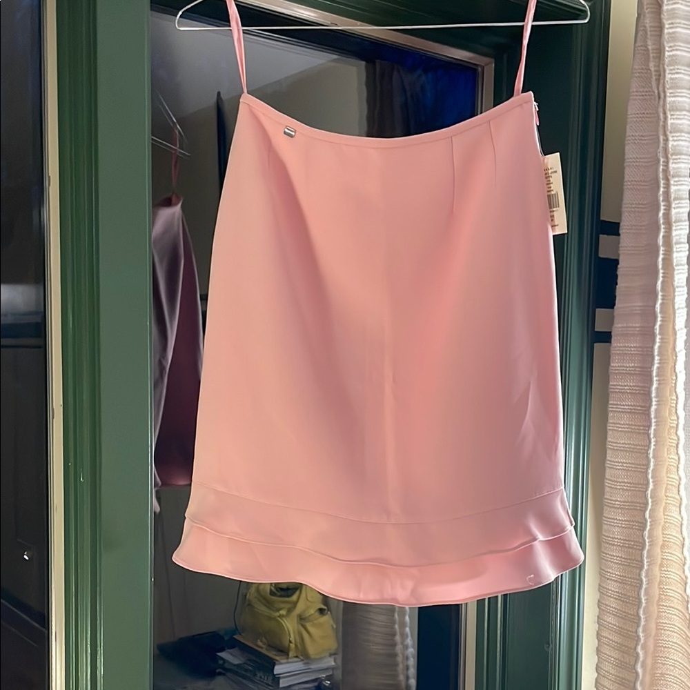 Pink Skirt with Ruffles